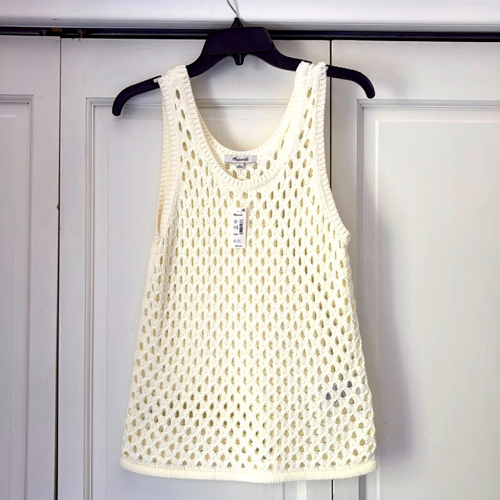 Madewell creamy white tank sweater - Size Small